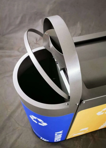 Урна Никель, пакетодержатель, 75 л+2х28 л