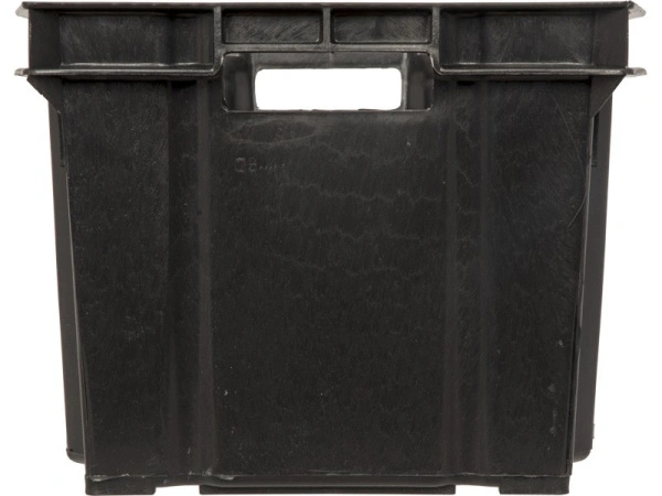 Ящик перфорированный 540×360×260, арт.: 105, объём 38, чёрный, код: 00349