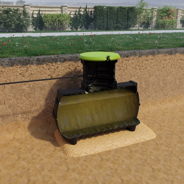 Емкость топливная подземная Rostok G 1200 с горловиной 600 мм 