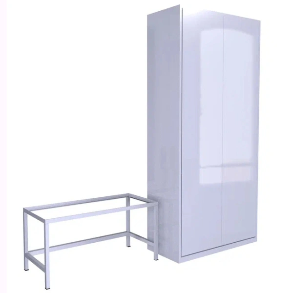 Подставка для шкафа на 30 и 35 ячейки 440x890x400 мм Светло-серый